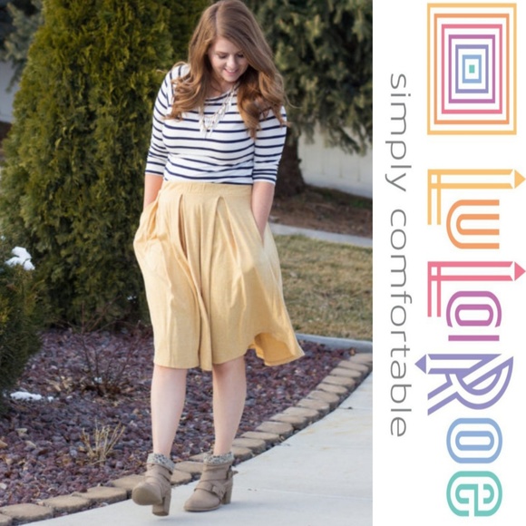 LuLaRoe Dresses & Skirts - Lularoe Madison Skirt in Mustard
